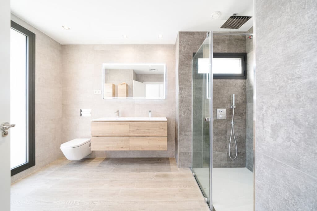 Lavabo en vivienda unifamiliar