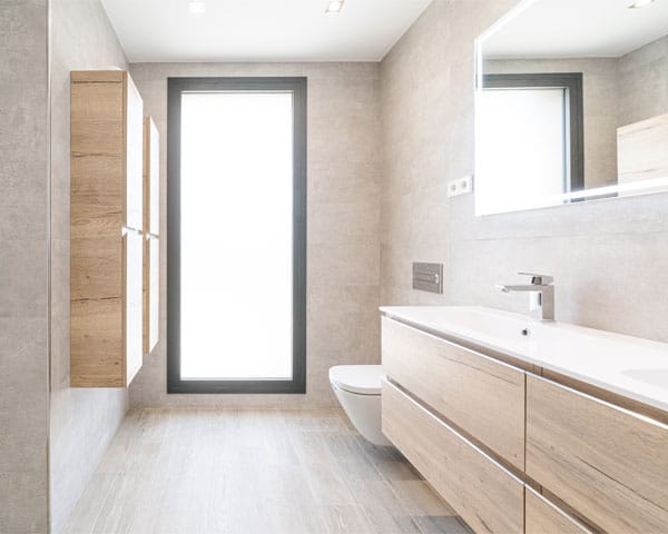 Lavabo en vivienda unifamiliar
