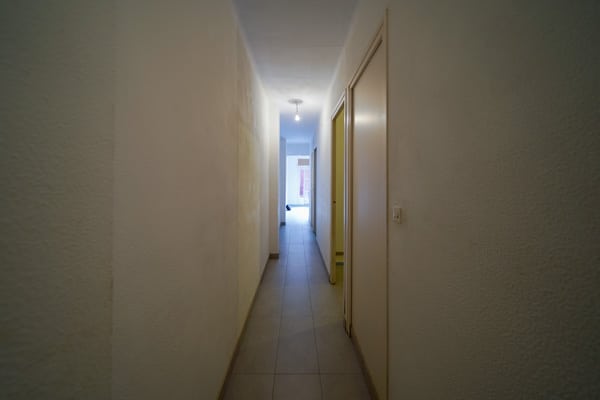 Pasillo antes de la reforma