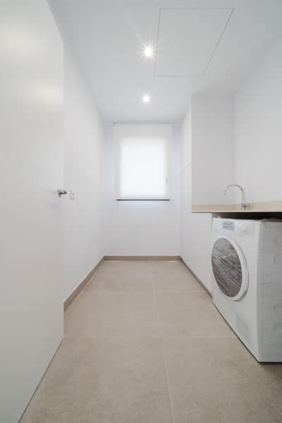 Lavadero en vivienda moderna