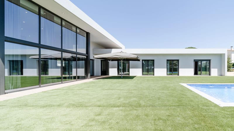 Casa moderna con hormigón celular