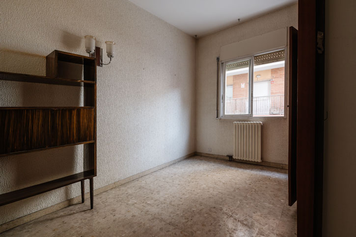 Dormitorio original antes de convertirse en habitación infantil